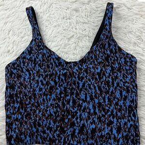 Lululemon Align Tank Top Leopard Camo Blue Nile Multi
No bra inserts